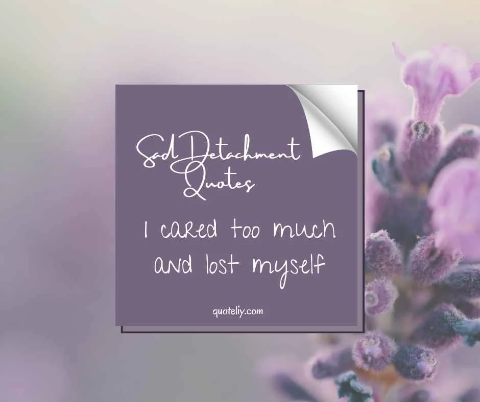 Sad Detachment Quotes