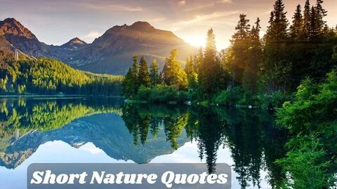 Short Nature Quotes