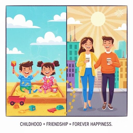 Short and Cute Childhood Friends Quotes