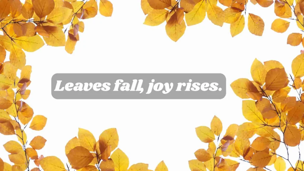 Fall Quotes Short and Simple
