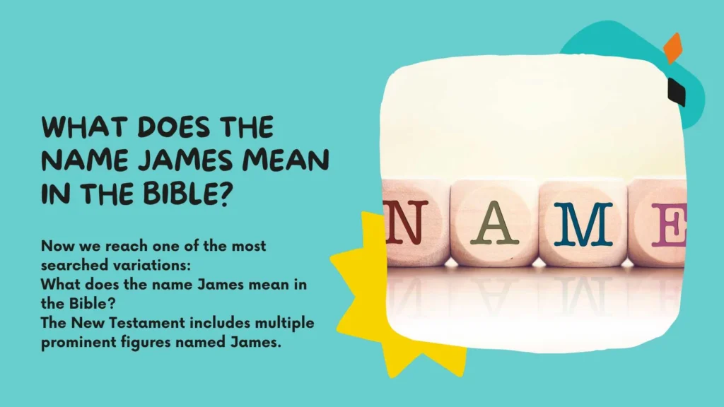 What Does the Name James Mean in Greek Scripture?
