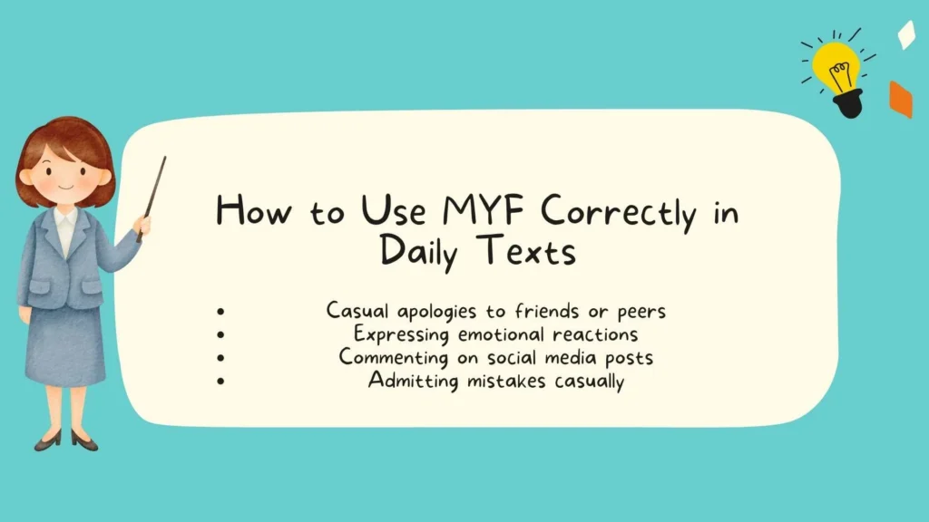 How to Use MYF Correctly in Daily Texts