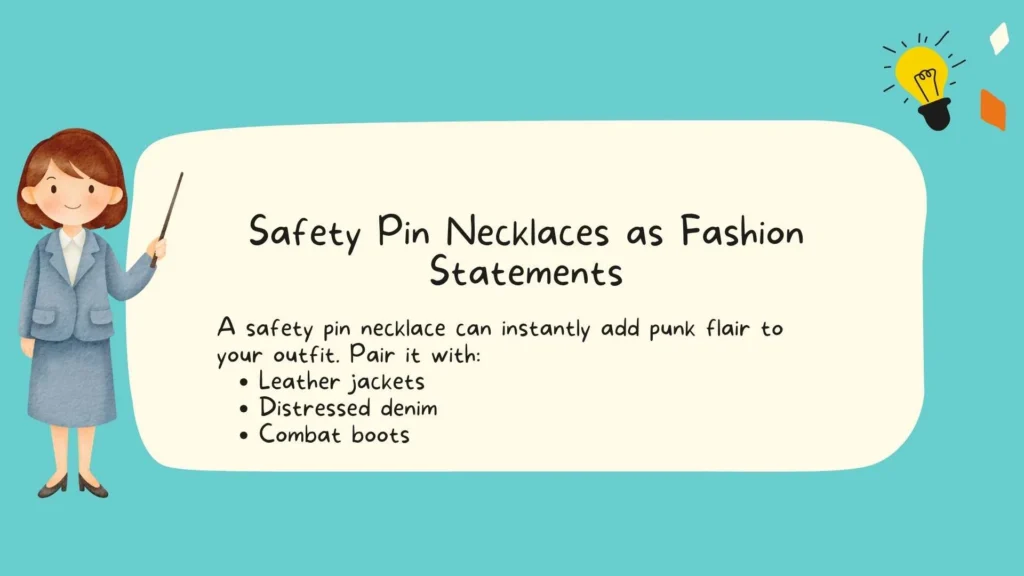 Safety Pin Necklaces as Fashion Statements