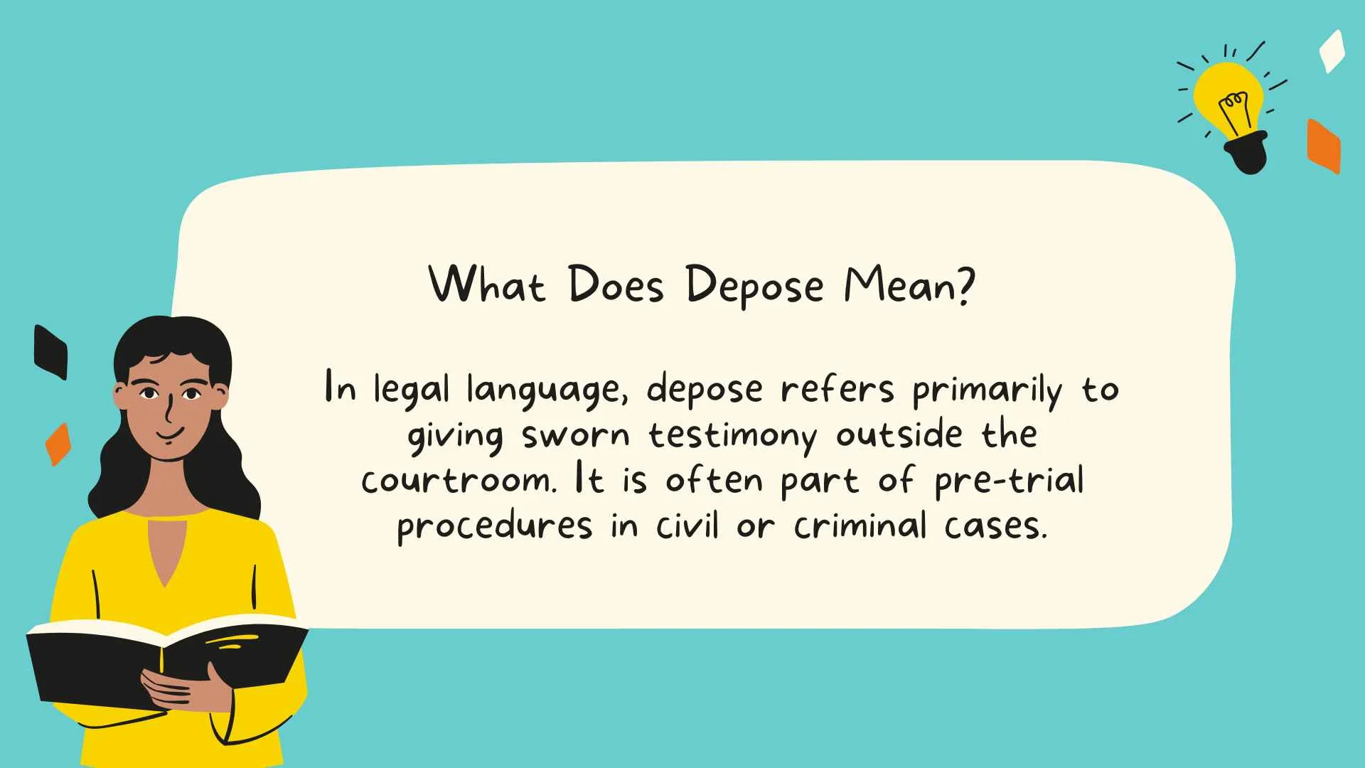 What Does Depose Mean