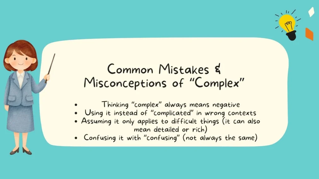 Common Mistakes & Misconceptions of “Complex”
