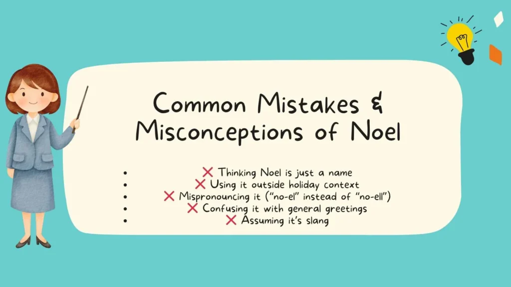 Common Mistakes & Misconceptions of Noel