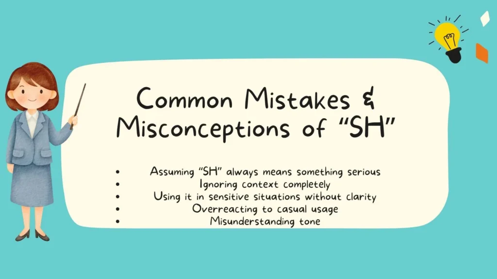 Common Mistakes & Misconceptions of "SH"
