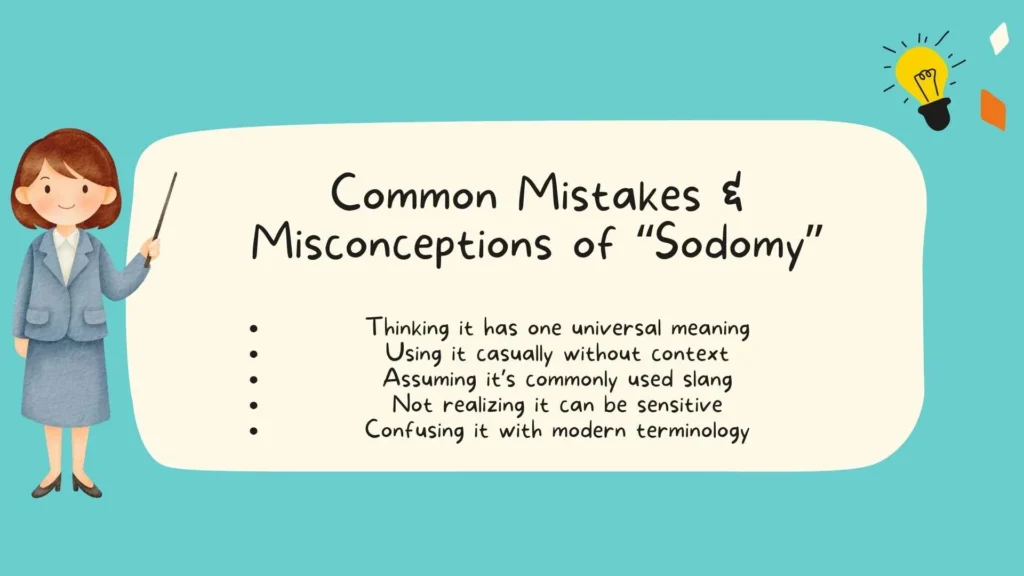 Common Mistakes & Misconceptions of Sodomy