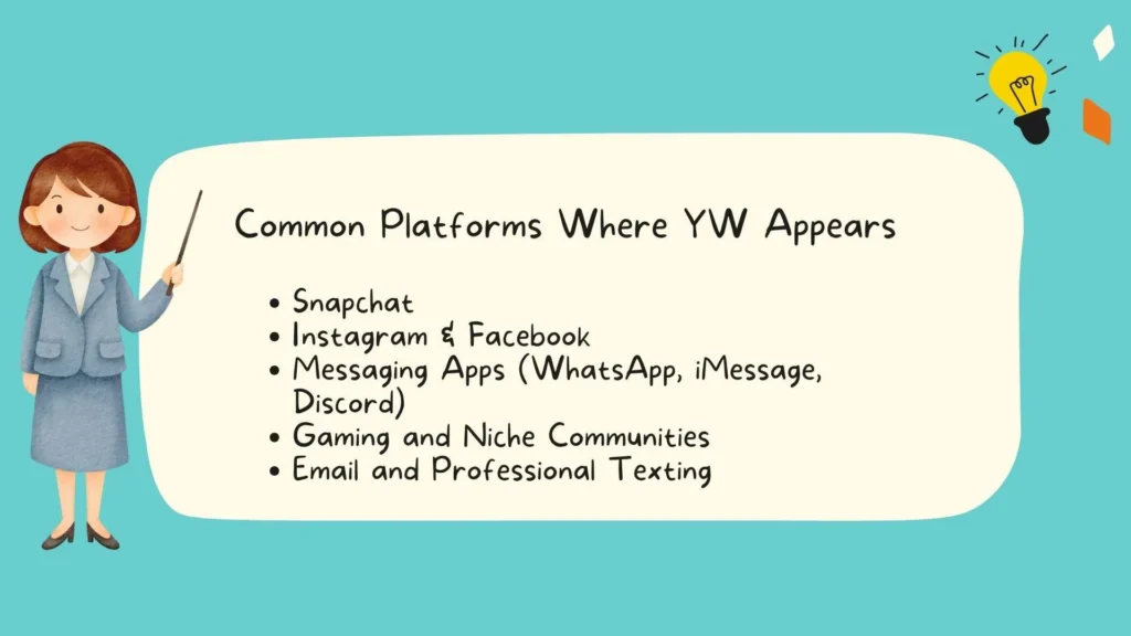 Common Platforms Where YW Appears