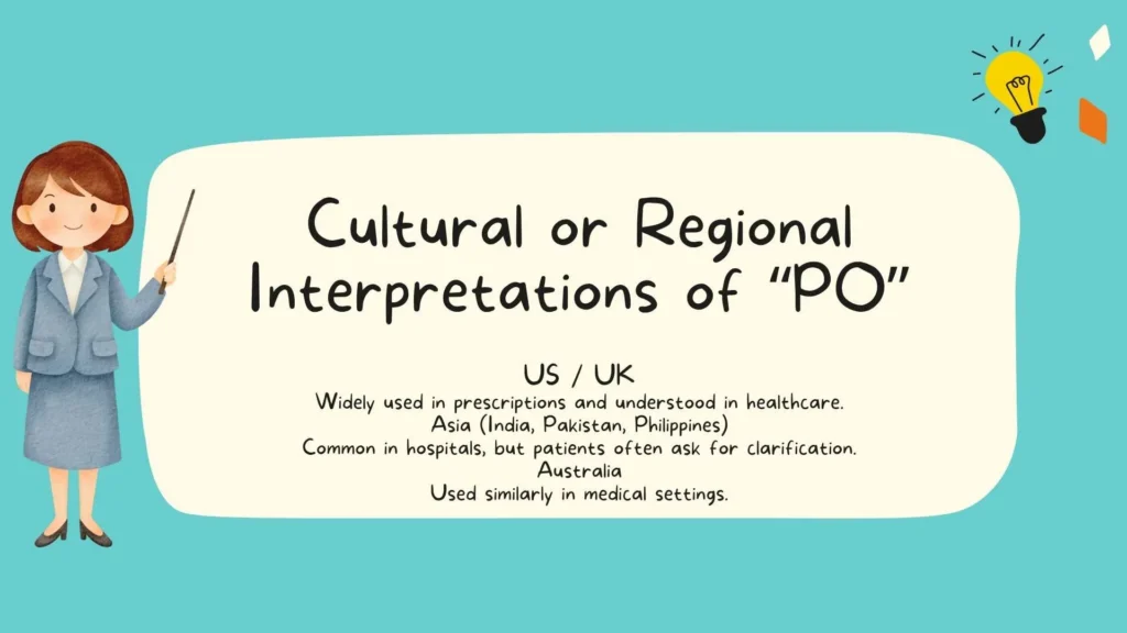 Cultural or Regional Interpretations of "PO"