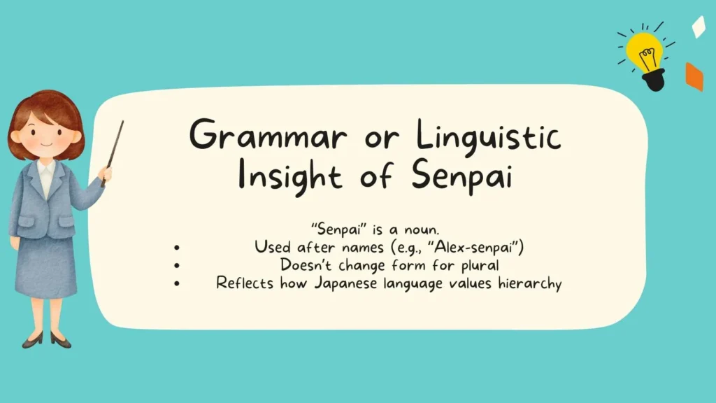Grammar or Linguistic Insight of Senpai