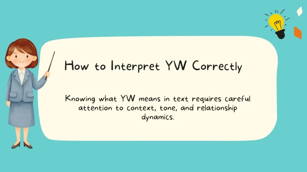 How to Interpret YW Correctly
