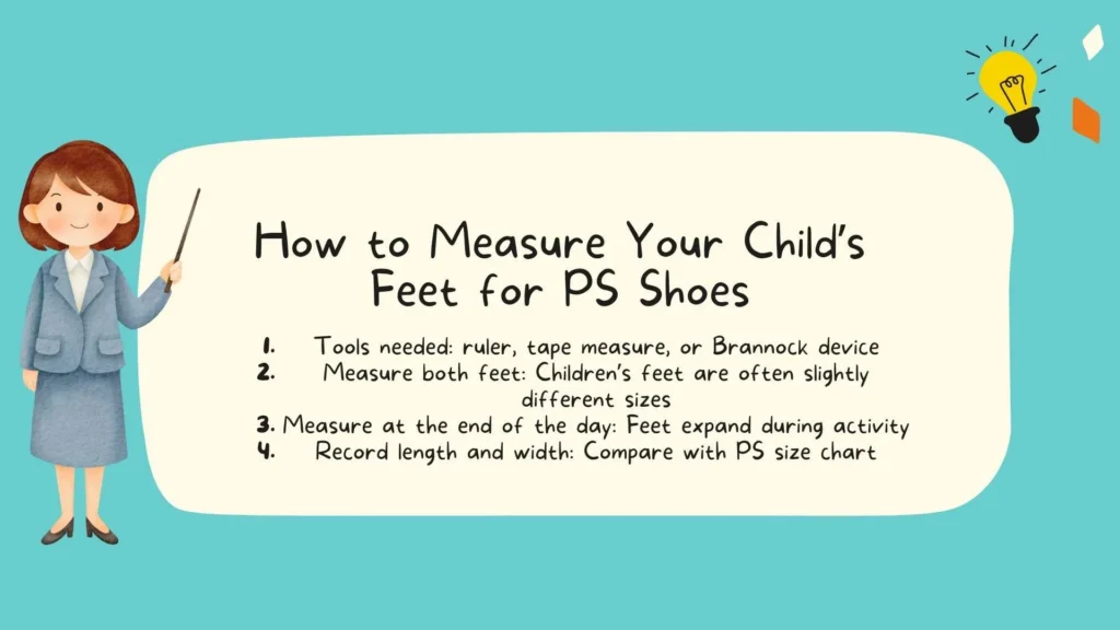 How to Measure Your Child’s Feet for PS Shoes