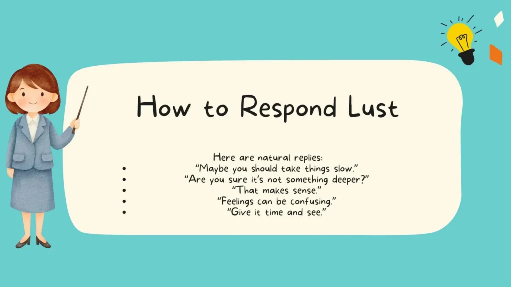How to Respond Lust