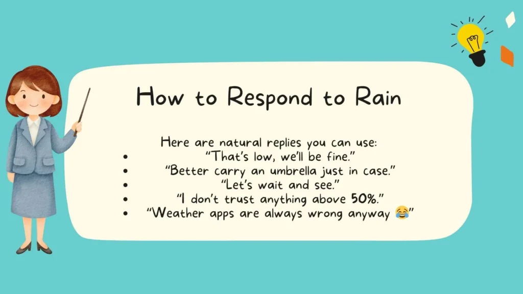How to Respond to Rain