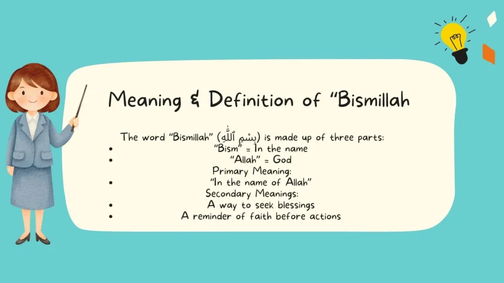 Meaning & Definition of "Bismillah"