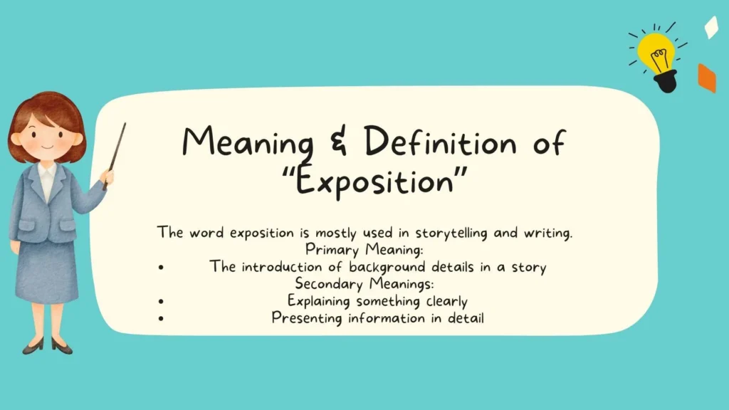 Meaning & Definition of "Exposition"