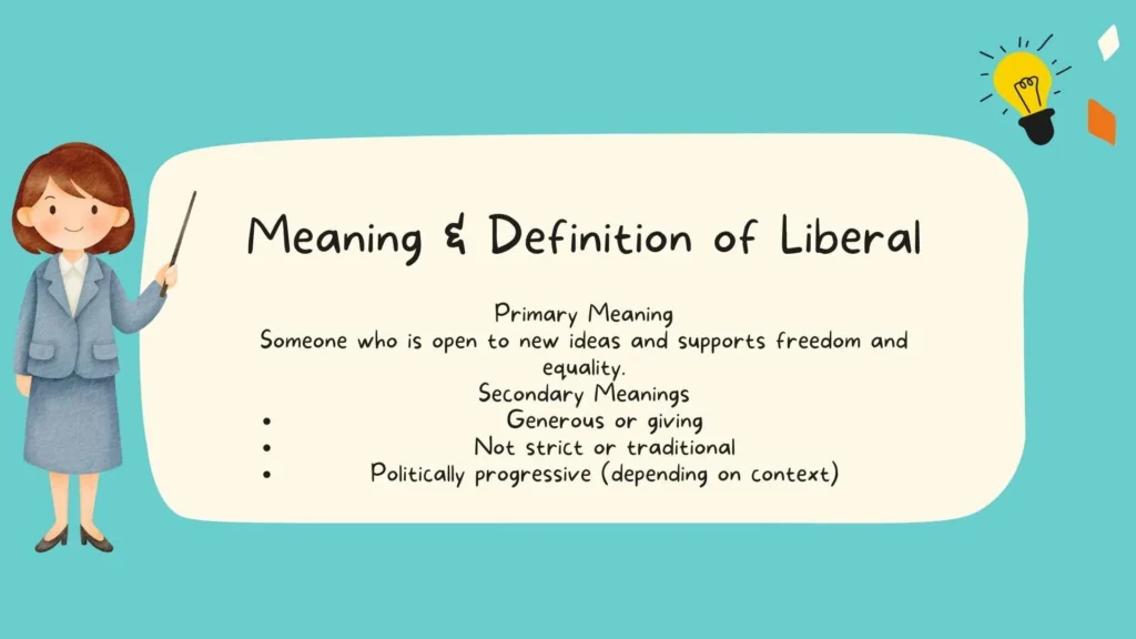 Meaning & Definition of Liberal
