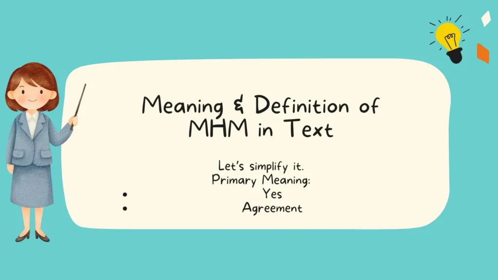 Meaning & Definition of MHM in Text