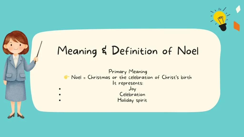 Meaning & Definition of Noel