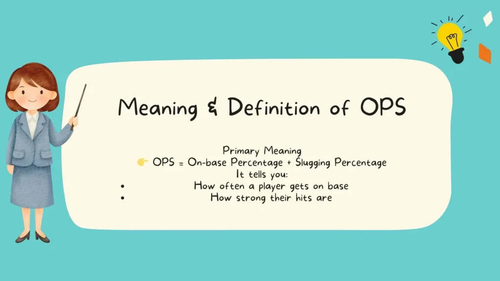Meaning & Definition of OPS