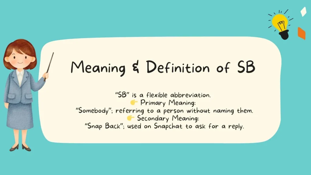 Meaning & Definition of SB