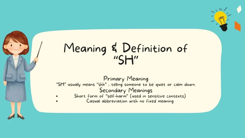 Meaning & Definition of "SH"
