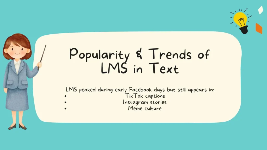 Popularity & Trends of LMS in Text