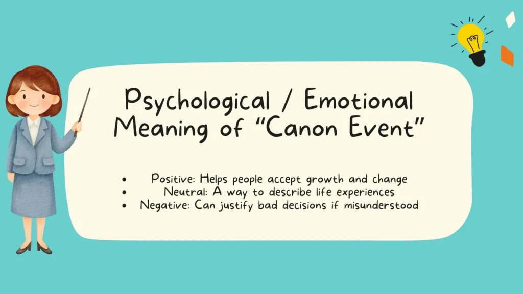 Psychological / Emotional Meaning of "Canon Event"