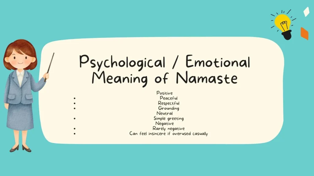 Psychological / Emotional Meaning of Namaste