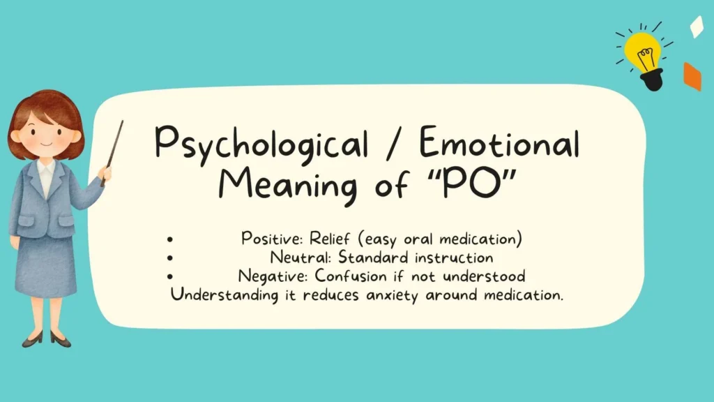 Psychological / Emotional Meaning of PO