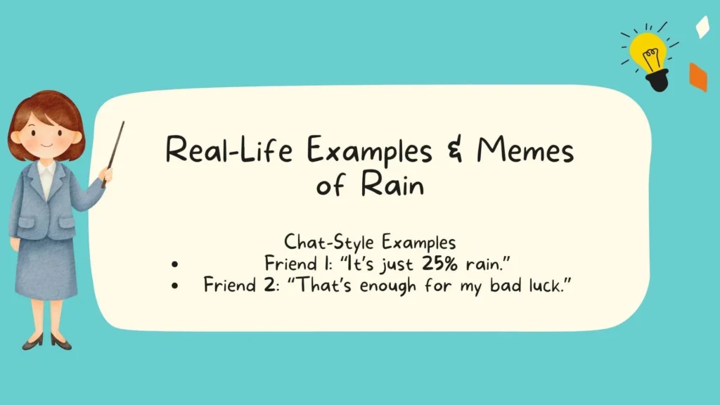 Real-Life Examples & Memes of Rain