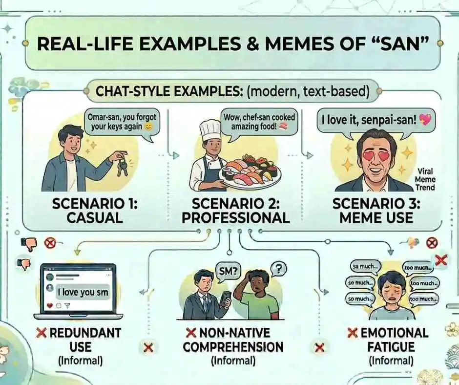 Real-Life Examples & Memes of San