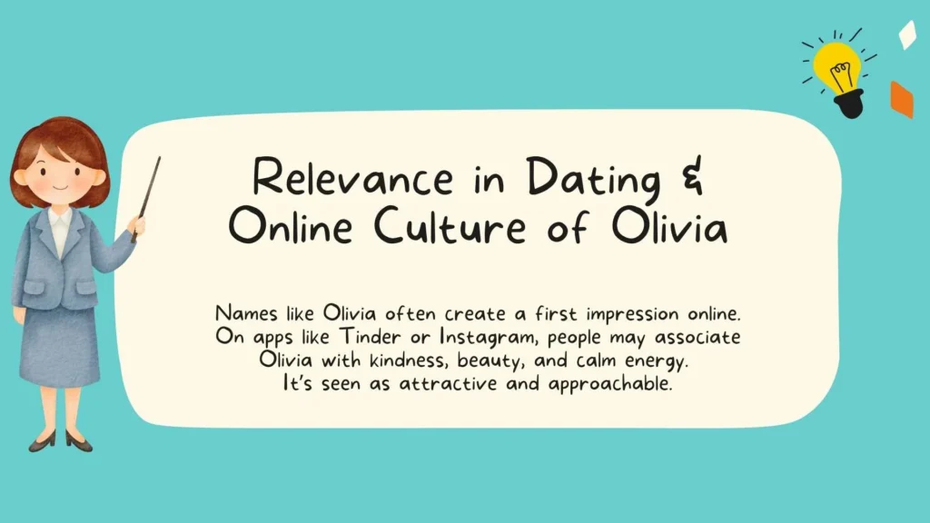 Relevance in Dating & Online Culture of "Olivia"