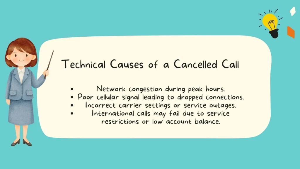 Technical Causes of a Cancelled Call