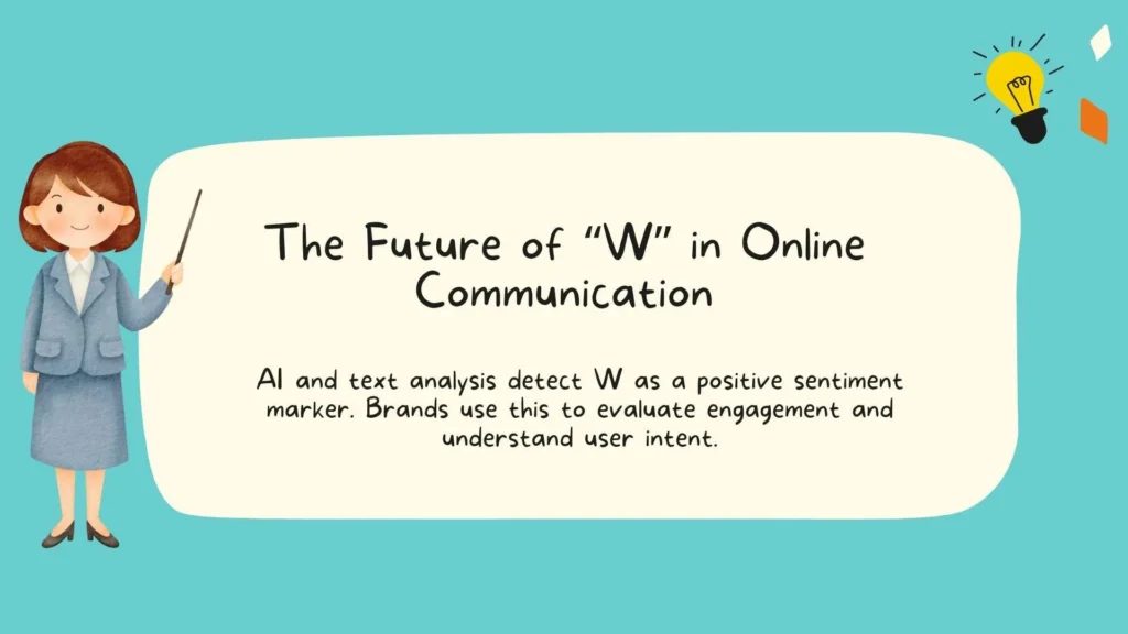 The Future of “W” in Online Communication