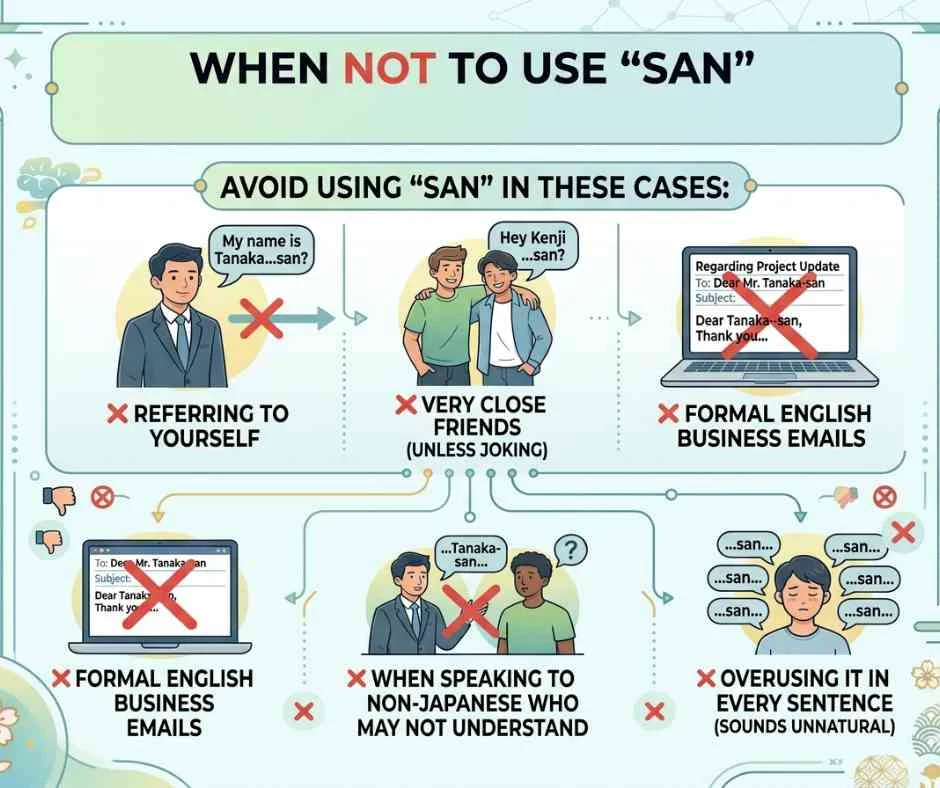 When NOT to Use “San”