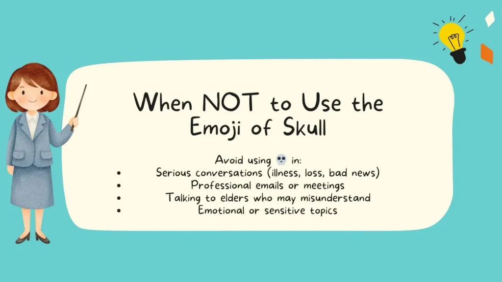 When NOT to Use the Skull Emoji