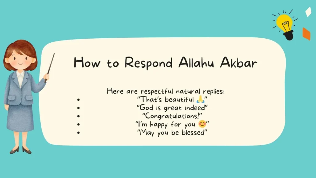 How to Respond Allahu Akbar