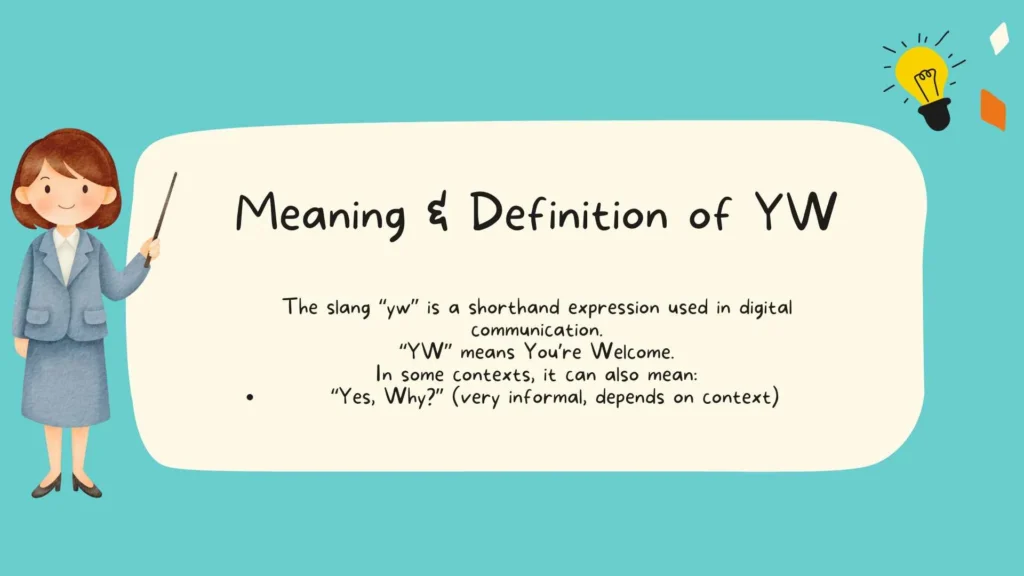 Meaning & Definition of YW