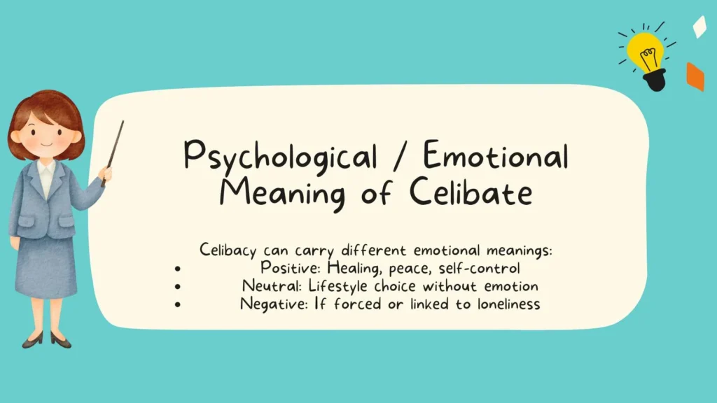 Psychological / Emotional Meaning of Celibate