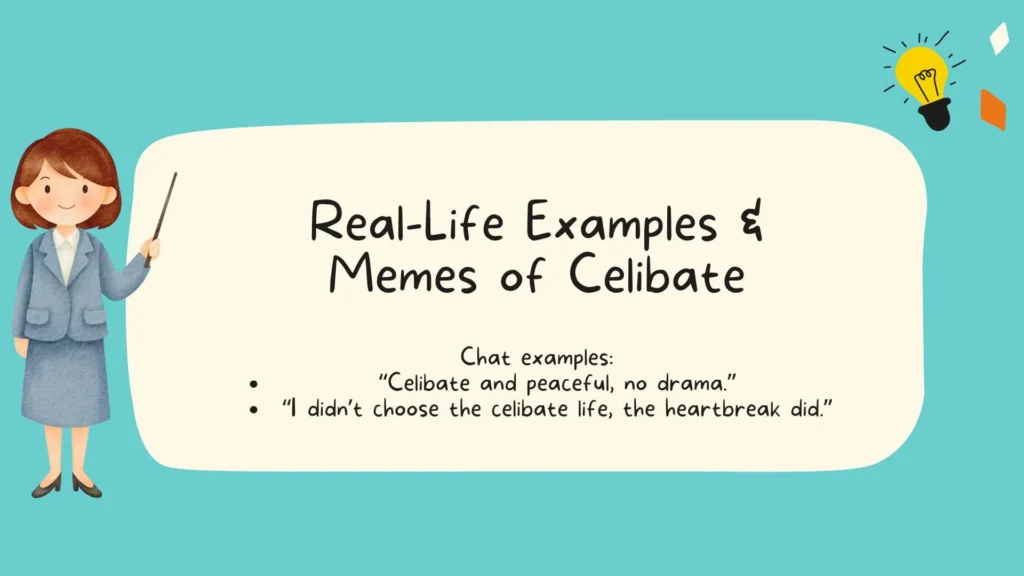 Real-Life Examples & Memes of Celibate