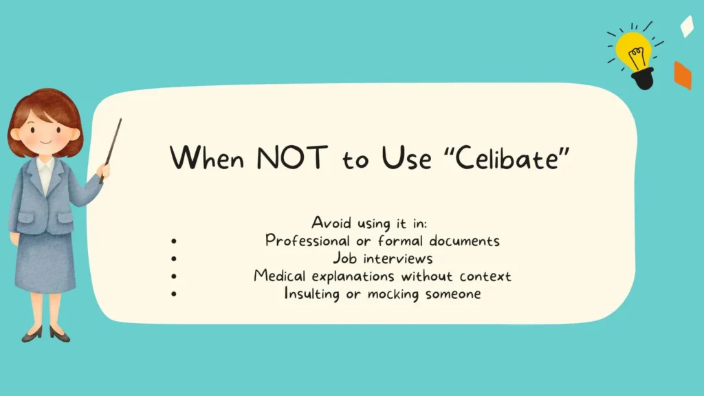 When NOT to Use “Celibate”